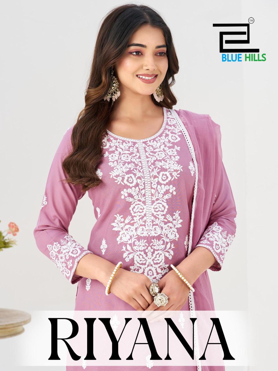 Blue hills riyana 3pcs wholesale ladies kurti  - wholesale export